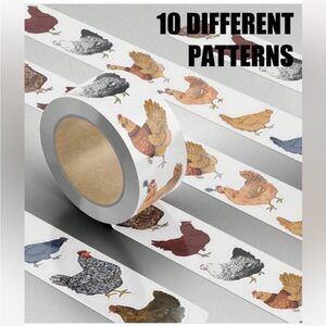 Chicken Pattern Decorative Stickers FREE with purchase!